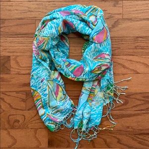Lilly Pulitzer Murfee Scarf in Sailboat Print
